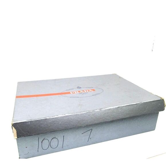 Prada Sport Grey Suede Block Heel Lace Up Mid Calf Boots SZ 37 - Picture 7 of 8